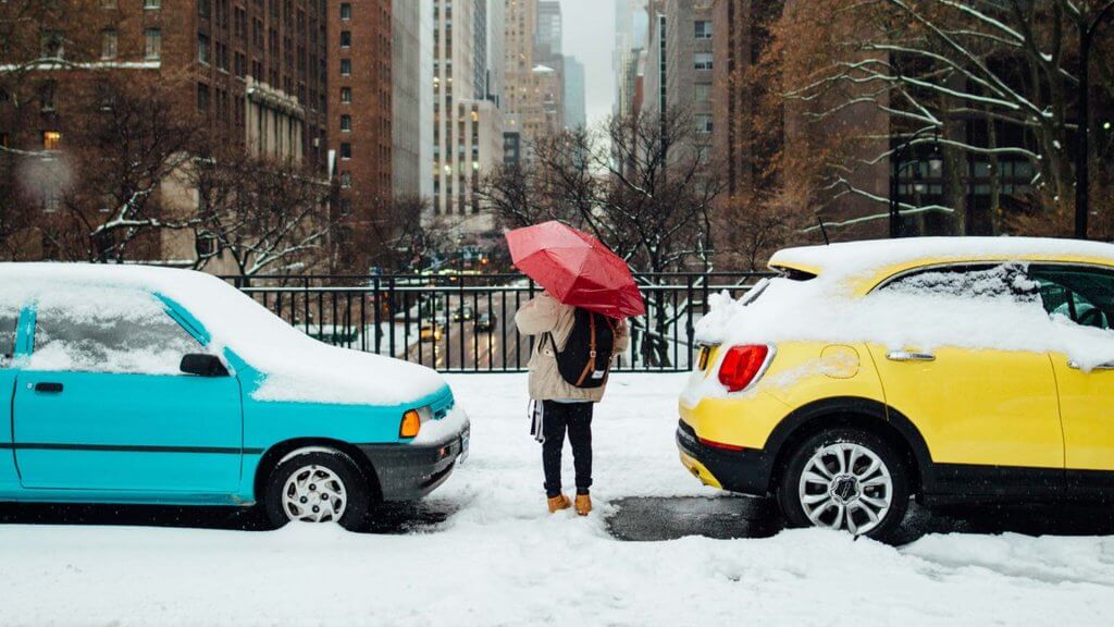 Car in the winter